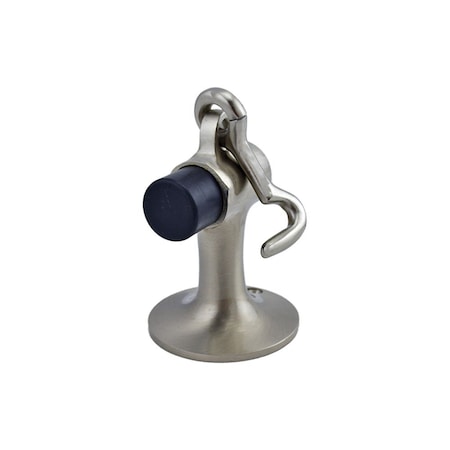 Ives Commercial Solid Brass Floor Stop and Heavy Duty Holder with Masonry Mounting Satin Nickel Finish FS44615